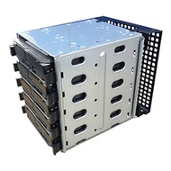 5.25 Inch to 5 x 3.5 Inch SATA HDD Cage Rack Hard Drive Disk Enclosure Disk Tray Adapter