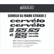 Customized cervelo frame s5 set bike sticker 2