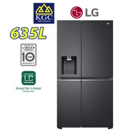 LG Fridge Side-by-Side with Door-in-Door Inverter Refrigerator (635L) GC-J257CQES