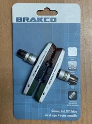 ☆夢想揚揚☆ BRAKCO MTB-955VC 自行車三色V剎替換煞車塊 V夾煞車皮 前後輪通用MIT.台灣製