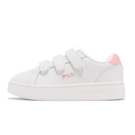 Fila Casual Shoes Court Deluxe White Pink Thick-Soled Heightened Velcro Felt Versatile ACS 4C302X115