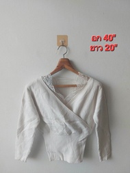 เสื้อไหมพรม ครอป GRL [used]