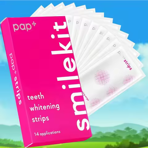 7/14 Pairs PAP Whitening Teeth Stickers Gel Whitening Strips Stain Removal Oral Hygiene Care Dental 