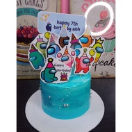 among us version 2 topper / birthday among us cake decoration /kek decoration
