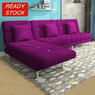 【MY seller】 ✾✨Ready Stock✨L Shape Sofa - Durable 2 Seater  Foldable Sofa Bed Design Folding Bed Sofa living room☀