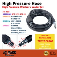 14MM OR 15MM SMALL QUICK /MEDIUM QUICK /QUICK 10M 15M 20M High Pressure Washer Hose / Water Jet Hose For BOSSMAN BPC-18