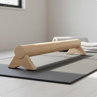 Jfory Wooden Balance Beam Stable Support Gymnastics Training Beam Easy to Assemble
