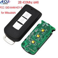 2 Button Smart Remote Key Fob 433Mhz PCF7952 ID46 for Mitsubishi Lancer Outlander ASX FCC: G8D-644M-KEY-E