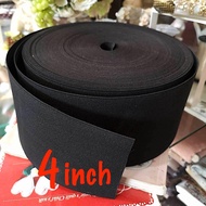 4inch 90cm Elastic Band Venus Multipurpose Black Size 4 Inches x Length 1y (Cut To 90cm)