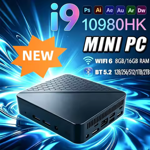 2026 Windows I9 Mini PC Intel Core I9 10980HK Mini PC Computer SSD M.2 1TB 2TB RAM 16GB Wifi 6 BT5.2