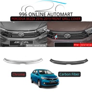 PERODUA BEZZA 2016-2019 FRONT GRILL TRIM / FRONT GRILL COVER CARBON FIBER, CHROME