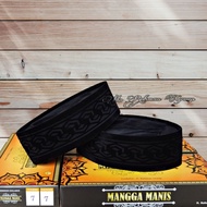 Black Peci Soga Laser Motif Height 7Cm 8Cm 9Cm Black Songkok Soga Laser Motif Premium Soft Material 