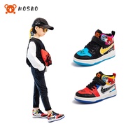 MOSBO Sepatu Anak Spiderman Sepatu Bots Anak Cowok Import Sepatu Boot Anak Sneakers Sekolah Sepatu O