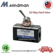 Mindman EPA-101 3/2 Way Toggle Valve "Made in Taiwan" Port size: 1/8" , Mindman Mechanical Hand Valv