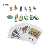 [Lstjj] Animal Match Toy - Miniature Figurines with 2 Part Matching Farm Animals