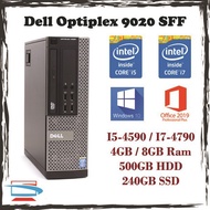Dell Optiplex 9020 SFF - Intel Core I5-4590 I7-4790 / 4GB 8GB DDR3 Ram / 240GB SSD 500GB HDD I5 I7 4