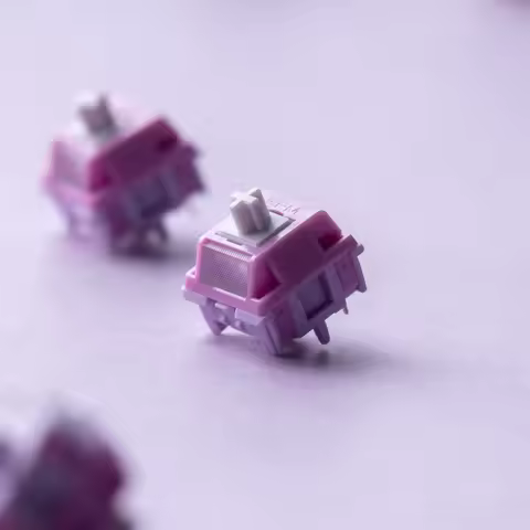 HMX Hibiscus V2 Flowers Switch Linear 42g 5pins HotSwap For Mechanical Keyboard MX Switch T3 Axis Ga