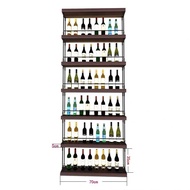 YQ Iron Wine Rack Bar Music Restaurant Wall Hanging Light-Emitting Wine Rack Wine Cabinet Grape Shelf Red Wine Rack Wine