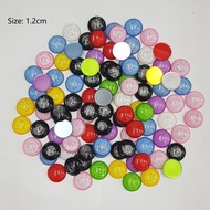 R223 - Resin Circles 2-tone Color 1.2cm
