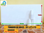 NO HOLES - TUNA BOX/GROW BOX/BRAND NEW/FOR HYDROPONICS/WITH 15PCS CUPS/READY TO USE