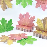 Maple Leaf Sticky Notes post-it note 9x7.2cm Cut Color Student stationery memo pad notebook Tearable