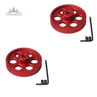 2Pcs 80Teeth 2GT C Kit 2GT Timing Pulley Bore 5mm 2MGT Synchronous Belt Width 9/10mm 80T for  2.4 Re
