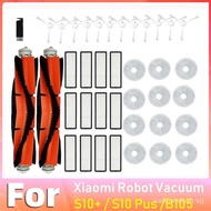 Compatible For Xiaomi Robot Vacuum S10+ / S10 Plus B105 Spare Parts Accessories Main Side Brush Hepa Filter Mop Rag Cloth