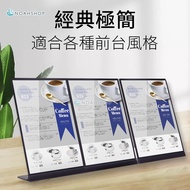 Taiwan Ready Stock Immediate Shipping A3 A4 Metal Stainless Steel Milk Tea Hand-Cranked Shop Menu Di