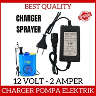 Fast Charger Baterai Pompa Gendong Sprayer Elektrik 12V 2A Cas Aki
