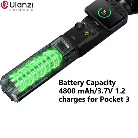 Ulanzi PK-12 Multifunctional Power Grip 4800mAh Capacity, Tripod Handle Design with Overload/Overhea