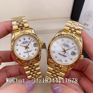 R.olxx Datejust Crystal Bay Window Lens, Classic Oyster Strap Couple 41/36/31mm Watch