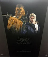 (盒殘) 全新未開封 Hottoys Hot Toys MMS376 MMS 376 Star Wars The Force Awakens Han Solo & Chewbacca Set