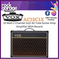 Vox AC15C1X 15 Watt 2 Channel 1x12 All Tube Guitar Amp Amplifier With Reverb (AC 15 C1 X/AC-15-C1-X)
