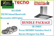 TECNO HOOD AND HOB BUNDLE PACKAGE FOR (ISA 9298 &amp; SR 398SV) / FREE EXPRESS DELIVERY
