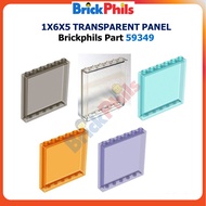 Brickphils Part 59349 1x6x5 Transparent Panel