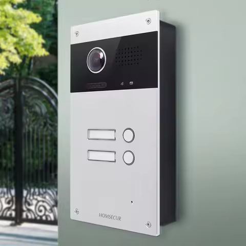 HOMSECUR 2 Wire B16BB-S Doorbell Camera For 2 Families Video Door Phone Intercom