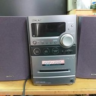 SONY音響CORAL DVM736床頭音響待修機CD故障FM AM電台可(圖3.音箱可分售490$)2手