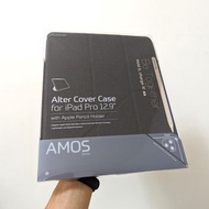 JTLEGEND iPad Pro 2020 Amos 12.9吋 相機快取多角度折疊布紋皮套(含Apple pencil槽)