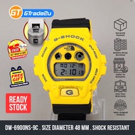 Original Supreme x The North Face x G  Shock Men DW-6900NS-9C DW6900NS-9C Digital Watch Yellow Resin