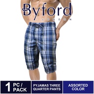 seluar Byford Woven Checks Pyjamas Pants (3/4") BPD823WB