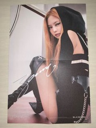 Blackpink Jennie親筆簽名官方專輯海報