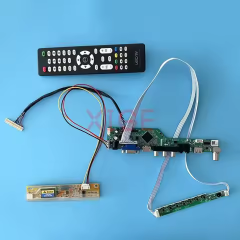 Controller Driver Board Fit LP156WH1 M156NWR1 N156B3 1366*768 AV+HDMI+VGA+IR+USB TV Analog DIY Kit L