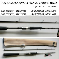 ANYFISH SENSATION SPINING SAS56MH, SAS60MH, SAS66MH,  SAS70MH,  8-20lbs ROD