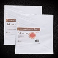 (100ใบ/แพ็ค)กระดาษรองอาหารพิมพ์ลาย  กระดาษห่ออาหารพิมพ์ลาย กระดาษรองขนม กระดาษรองเค้ก  (CC)