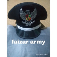 / LURAH PET HAT / LURAH PET HAT BLACK PET HAT WITH GARUDA LOGO / REGIONAL HEAD PET HAT VILLAGE SHIP 