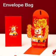 Premium 3D Lai See Envelopes 2026 Premium Quality Red Packets (6-Pack) Festive Family Gatherings