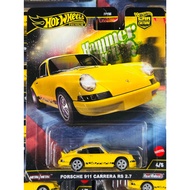 Hobby Store Hot Wheels Premium Porsche 99 Carrera RS 2.7 yellow Set Hammer Drop 2025 HRW07 LA10