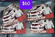 $80up 車身貼紙！Stepwgn 仿“的士”貼！有其他車名字！多款車型名字車身貼纸sticker！