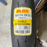 YEAR 2025 PIRELLI DIABLO ROSSO IV 4 CORSA 120/70 ZR17 120/70-17 120 70 17