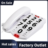 Big Button Phone for Elderly Seniors, Home Land Line Phone One Key for Help Telephone for the Visual